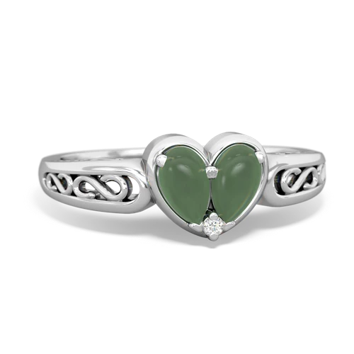 jade filligree ring