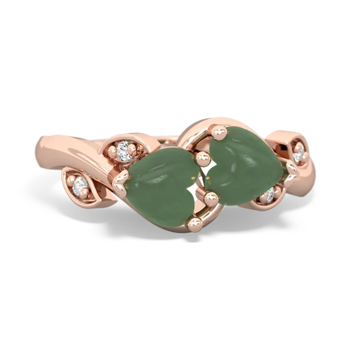 jade floral keepsake ring