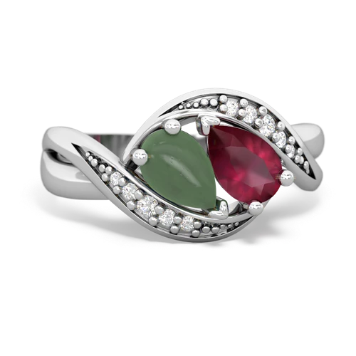 jade-ruby keepsake curls ring