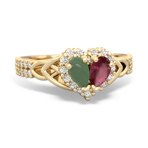 jade-ruby keepsake engagement ring