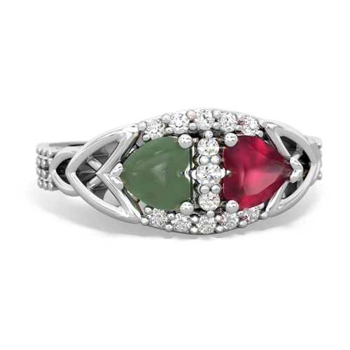 jade-ruby keepsake engagement ring