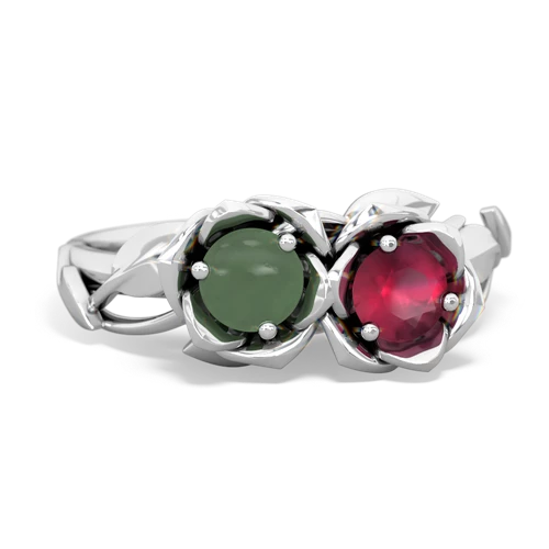 jade-ruby roses ring