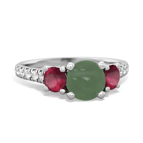 jade-ruby trellis pave ring