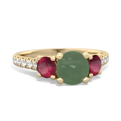 jade-ruby trellis pave ring