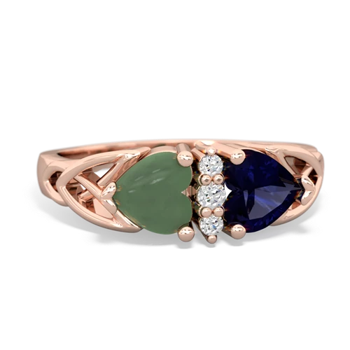 jade-sapphire celtic ring