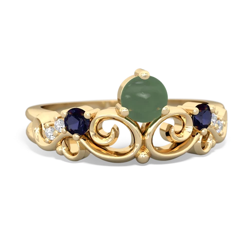 jade-sapphire crown keepsake ring