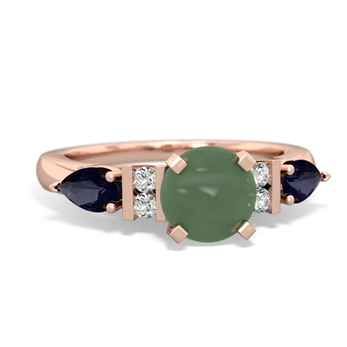 jade-sapphire engagement ring