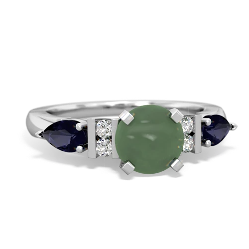 jade-sapphire engagement ring