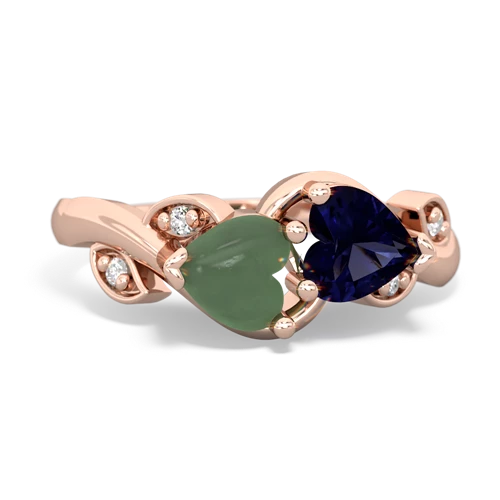 jade-sapphire floral keepsake ring