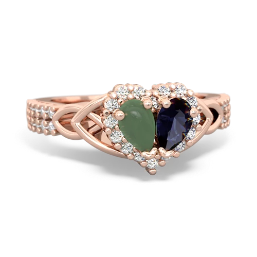 jade-sapphire keepsake engagement ring