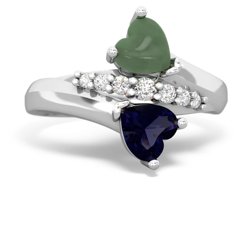 jade-sapphire modern ring