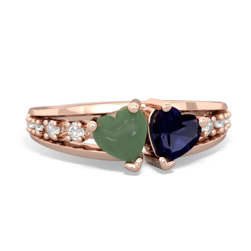 jade-sapphire modern ring