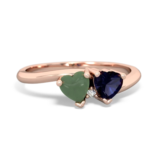 jade-sapphire sweethearts promise ring