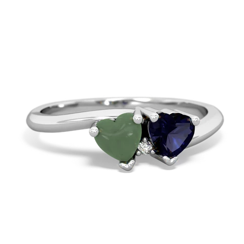 jade-sapphire sweethearts promise ring
