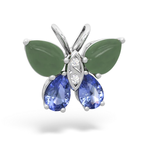 jade-tanzanite butterfly pendant