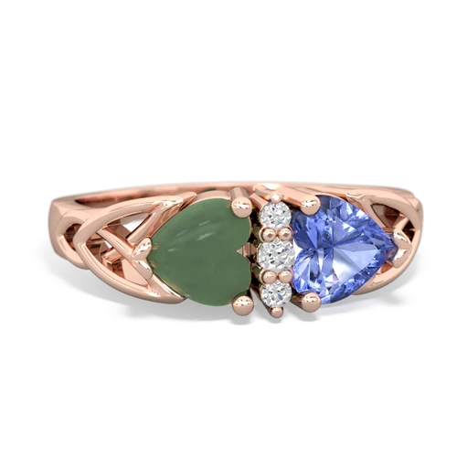 jade-tanzanite celtic ring