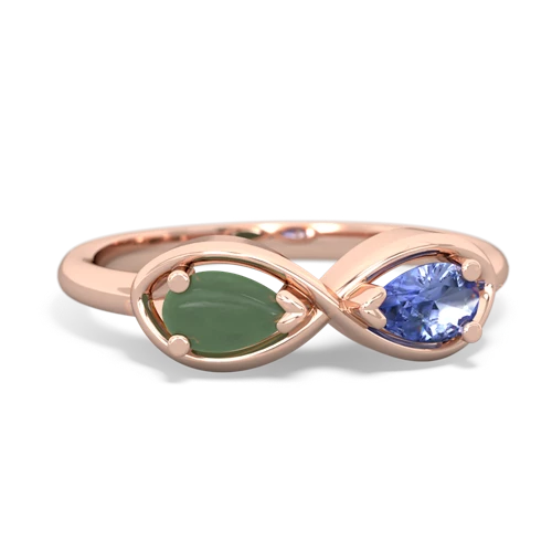 jade-tanzanite infinity ring