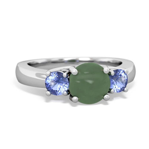 jade-tanzanite timeless ring