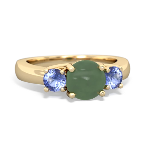 jade-tanzanite timeless ring