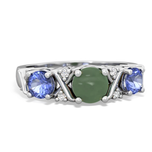 jade-tanzanite timeless ring