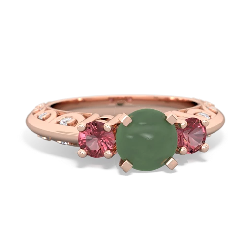 jade-tourmaline engagement ring