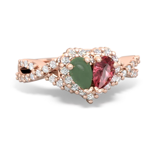 jade-tourmaline engagement ring