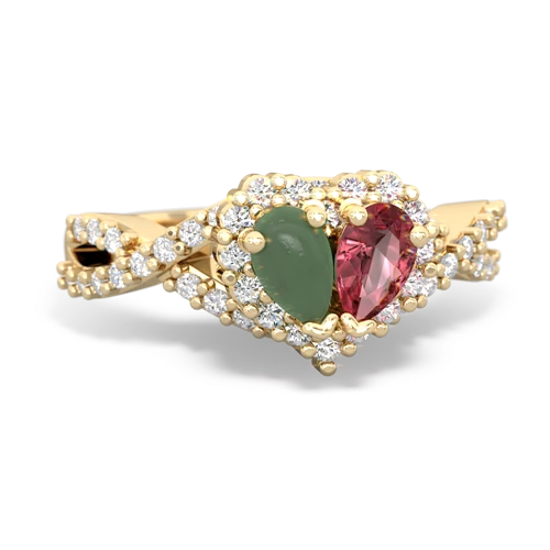 jade-tourmaline engagement ring