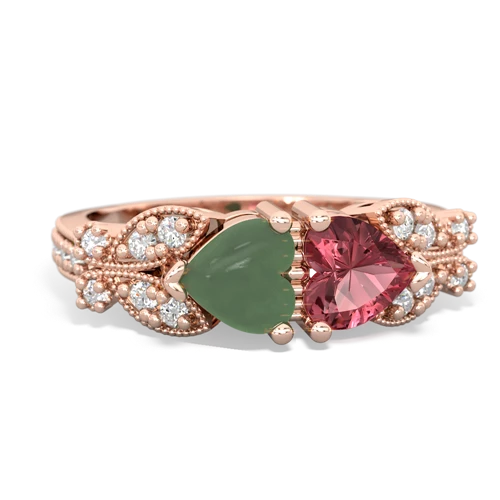 jade-tourmaline keepsake butterfly ring