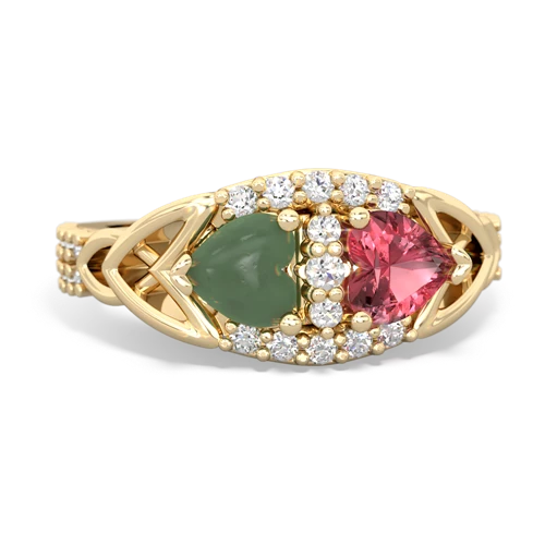 jade-tourmaline keepsake engagement ring