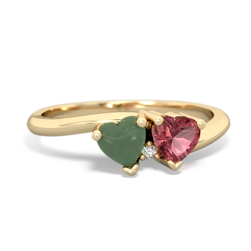 jade-tourmaline sweethearts promise ring