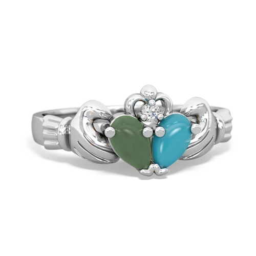 jade-turquoise claddagh ring