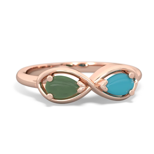 jade-turquoise infinity ring