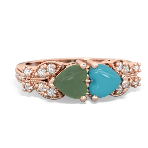 jade-turquoise keepsake butterfly ring