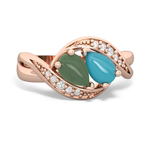 jade-turquoise keepsake curls ring