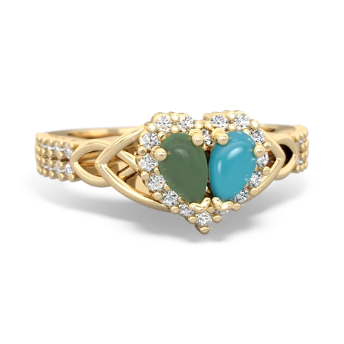 jade-turquoise keepsake engagement ring