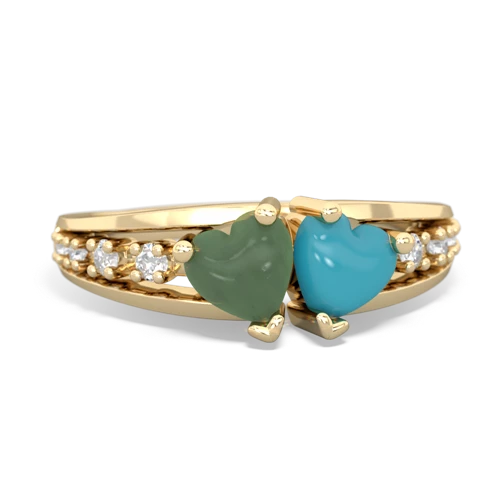 jade-turquoise modern ring