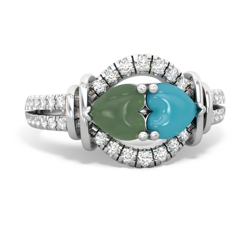 jade-turquoise pave keepsake ring