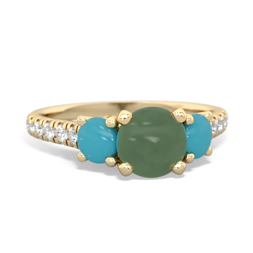 jade-turquoise trellis pave ring