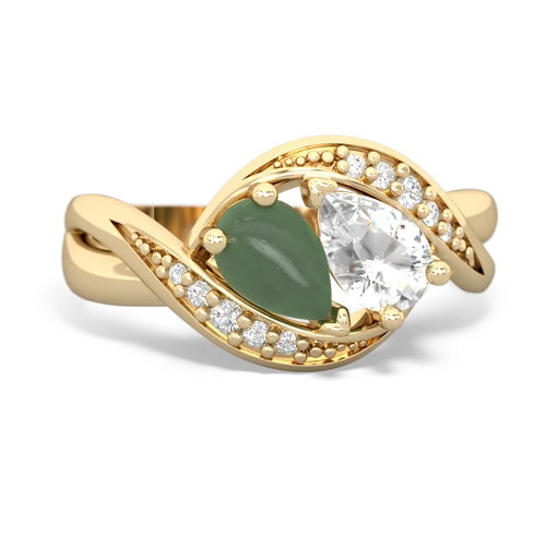 jade-white topaz keepsake curls ring