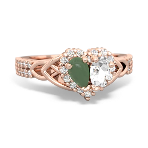 jade-white topaz keepsake engagement ring