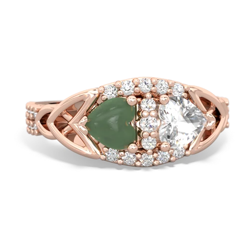 jade-white topaz keepsake engagement ring
