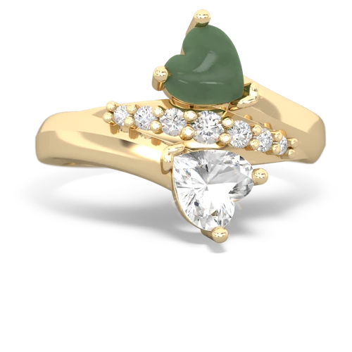 jade-white topaz modern ring