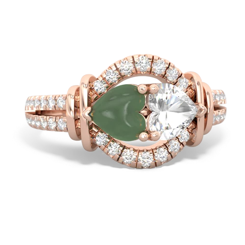 jade-white topaz pave keepsake ring