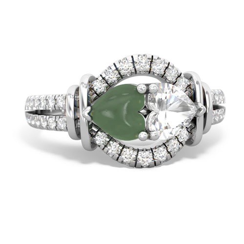 jade-white topaz pave keepsake ring