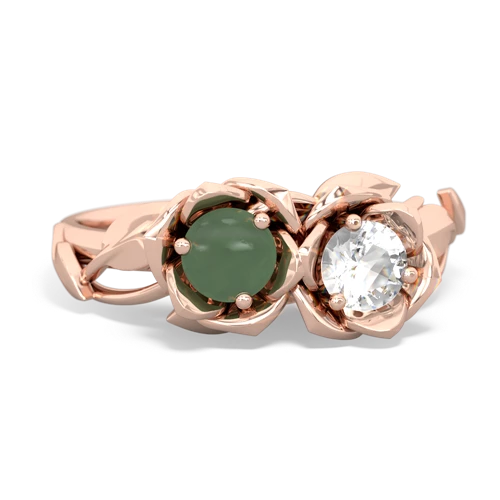 jade-white topaz roses ring