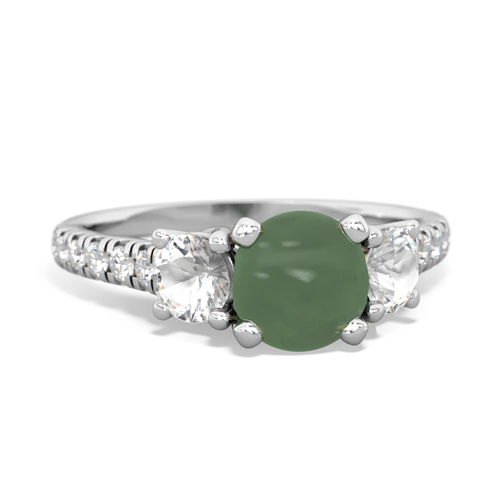 jade-white topaz trellis pave ring