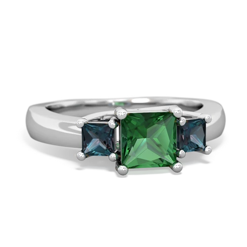 lab emerald-alexandrite timeless ring