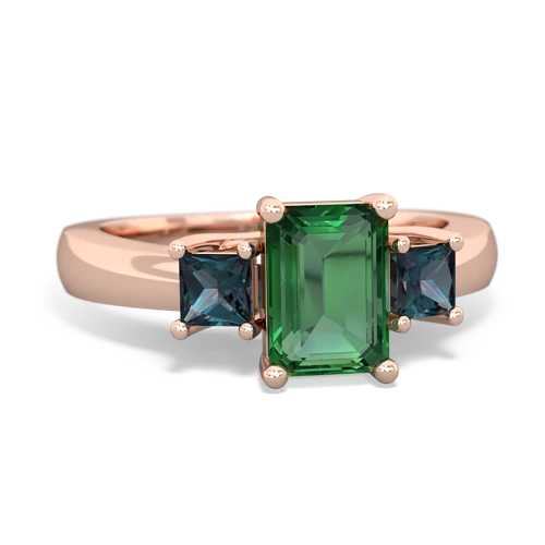 lab emerald-alexandrite timeless ring