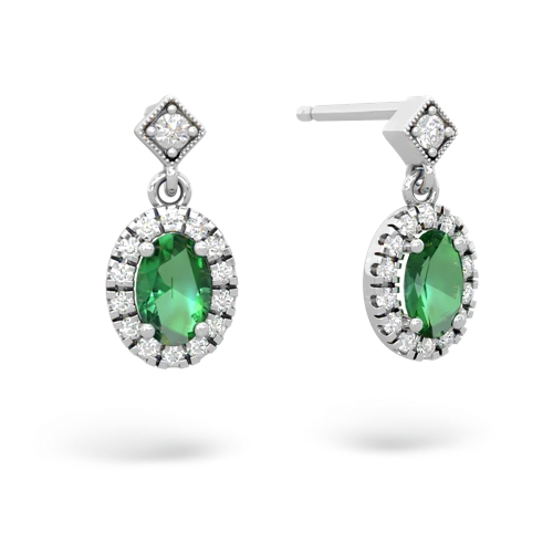 lab_emerald milgrain earrings