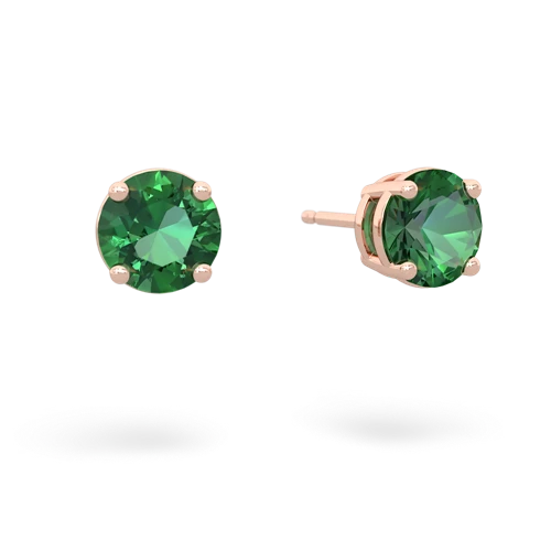 lab_emerald stud earrings